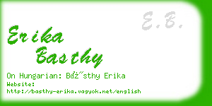 erika basthy business card